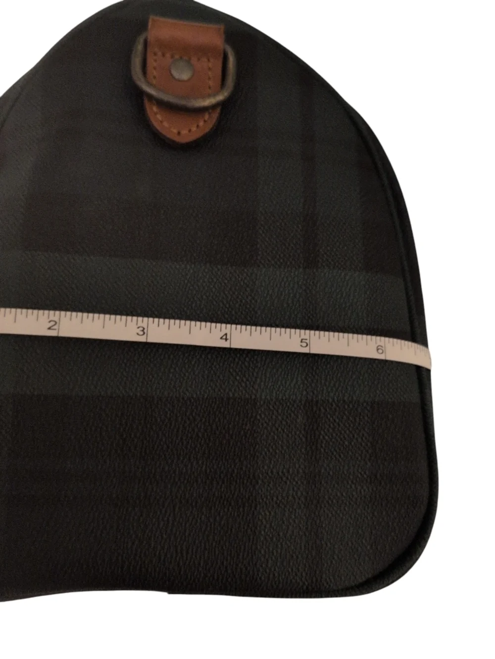 Polo by Ralph Lauren Doc Mini Boston Plaid Duffel Preloved Vintage Handbag Brush